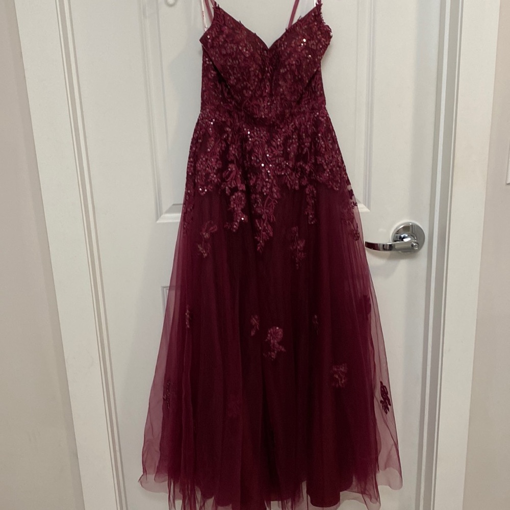 Brand New Maroon Maxi Dress Prom Bridesmaid
